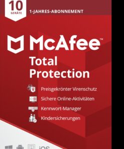 McAfee Total Protection (10 Device - 1 Jahr) ESD