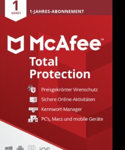 McAfee Total Protection (1 Device - 1 Jahr) ESD