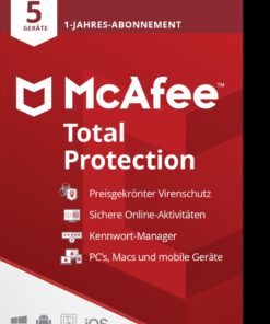 McAfee Total Protection (5 Device - 1 Jahr) ESD
