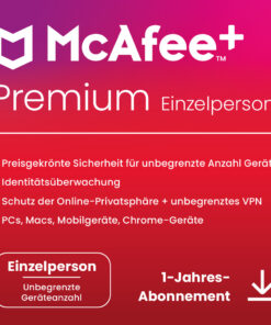 McAfee+ Premium Individual Security (1 User - 1 Jahr) EU ESD